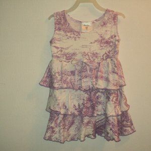 Mad Sky Dress 24 Mos Victorian Print Long Layered